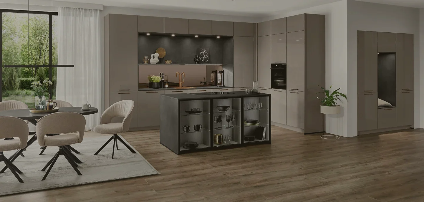 Designerski połysk — NOVALUX 513 Taupe gray high gloss